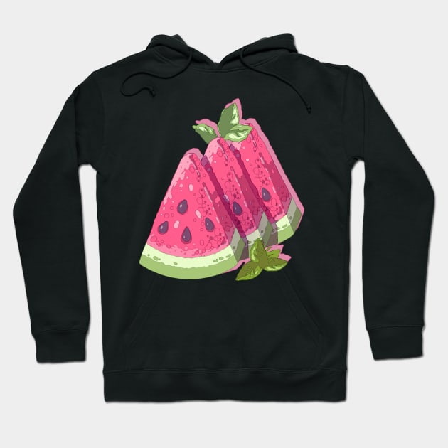 The cute watermelon slices Hoodie by AnGo